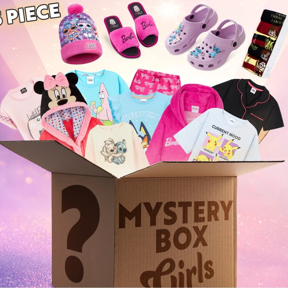 Girls' 2-4 Year old  Mystery Box with Assorted Apparel and Accessories